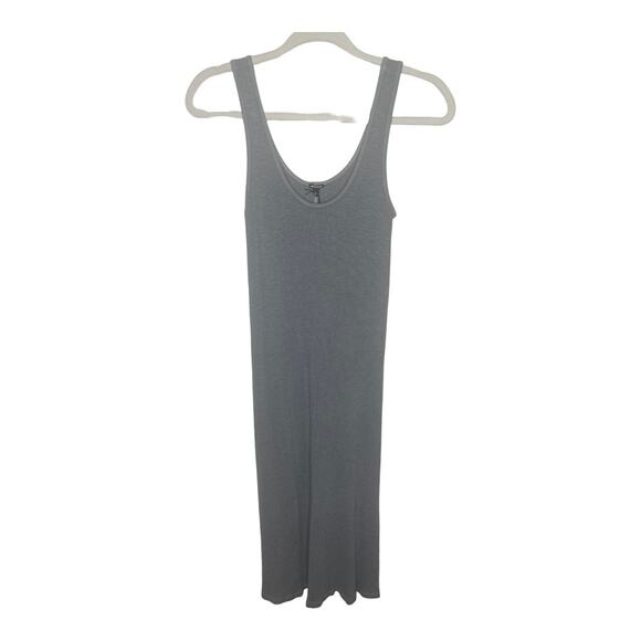 Monrow Supersoft Ribbed Midi Tank Dress Stretchy Summer Spring Lightweight Large - Picture 10 of 10